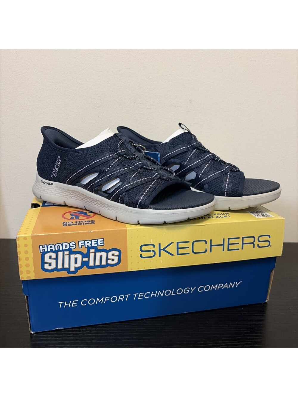 Skechers On The Go Slip-Ins: Go Walk Flex-Sadie Women's Sandal sz 7 Blue